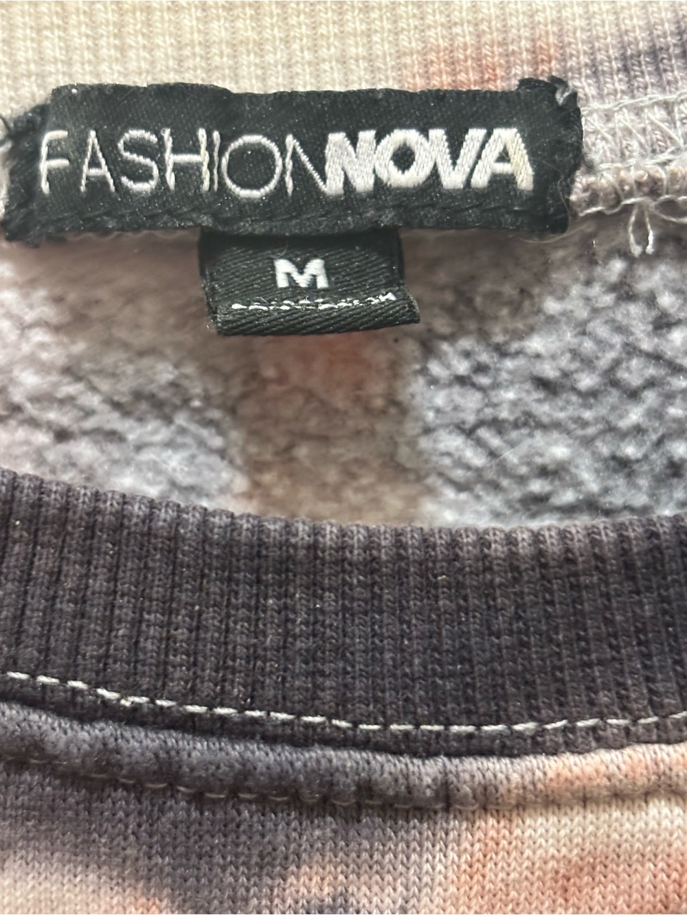 Fashion Nova Tie-Dye Crewneck Sweatshirt | Size Medium - Picture 4 of 4